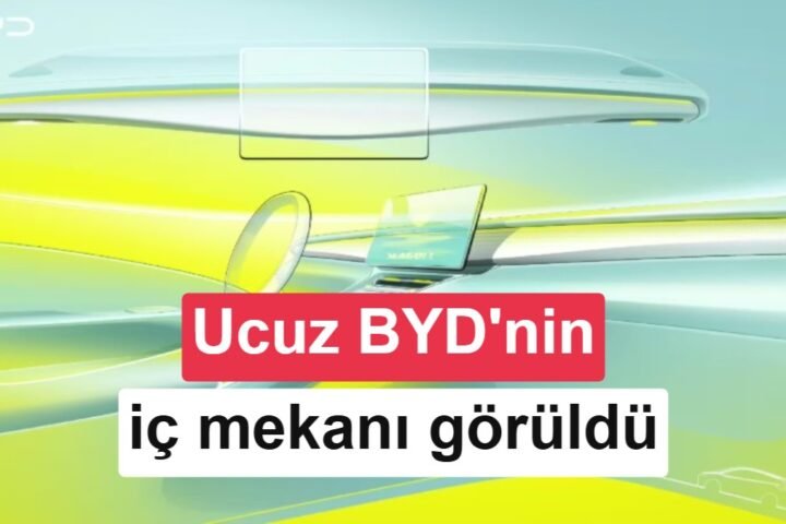 Yeni nesil BYD Seagull'ın resmi iç mekan çizimleri paylaşıldı